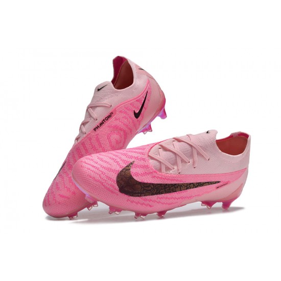 Unisex Nike Phantom GX Elite FG Pink Black Soccer Cleats 