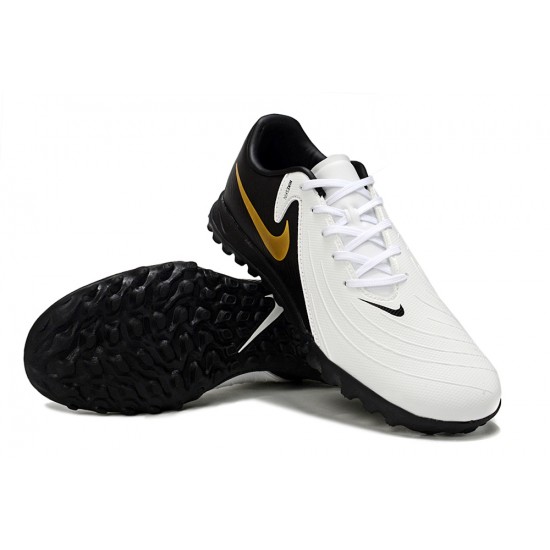 Nike Phantom GX II ACAD LV8 TF White Black Mens Soccer Cleats