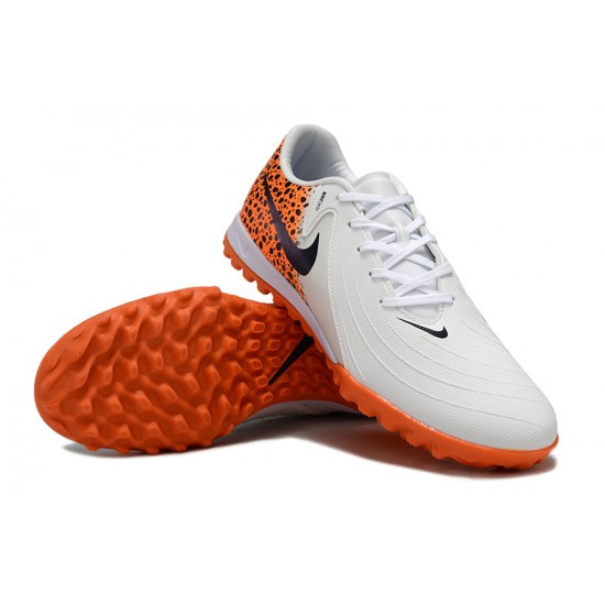 Nike Phantom GX II ACAD LV8 TF White Orange Mens Soccer Cleats