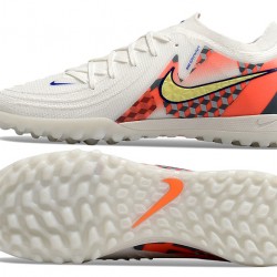 Nike Phantom GX II Elite TF White Yellow Mens Soccer Cleats 