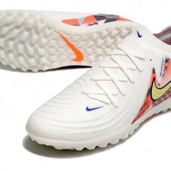 Nike Phantom GX II Elite TF White Yellow Mens Soccer Cleats 