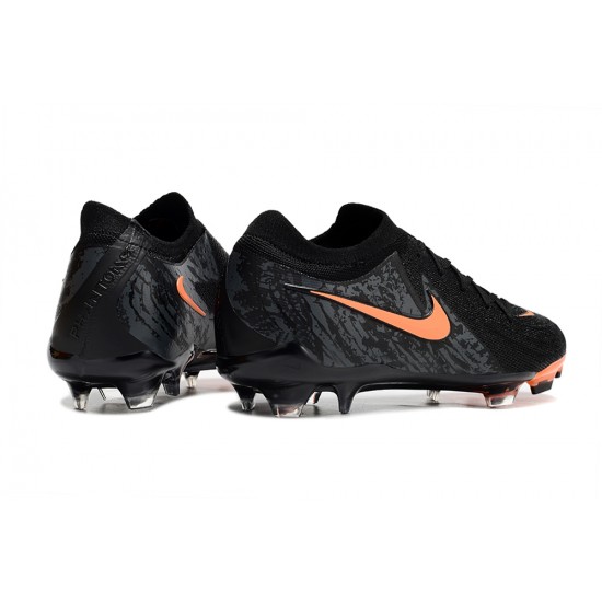 Sale Nike Phantom Luna Elite FG Black and Orange Mens Soccer Cleats Soccer Cleats