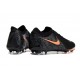 Nike Phantom Luna Elite FG Black and Orange Mens Soccer Cleats