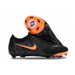 Nike Phantom Luna Elite FG Black and Orange Mens Soccer Cleats 