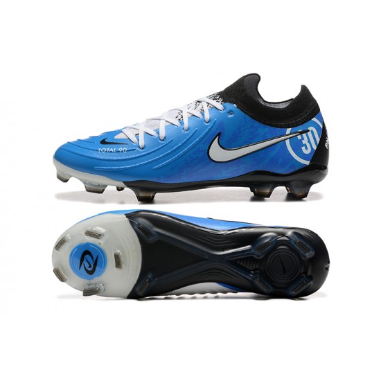 Sale Nike Phantom Luna Elite FG Blue Black Mens Soccer Cleats Soccer Cleats