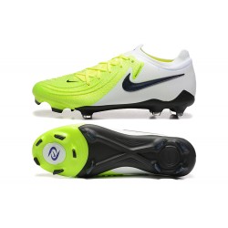 Nike Phantom Luna Elite FG Chartreuse and Black Mens Soccer Cleats 