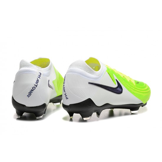 Nike Phantom Luna Elite FG Chartreuse and Black Mens Soccer Cleats 