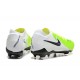 Nike Phantom Luna Elite FG Chartreuse and Black Mens Soccer Cleats 