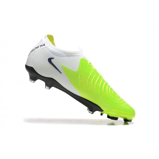 Nike Phantom Luna Elite FG Chartreuse and Black Mens Soccer Cleats 