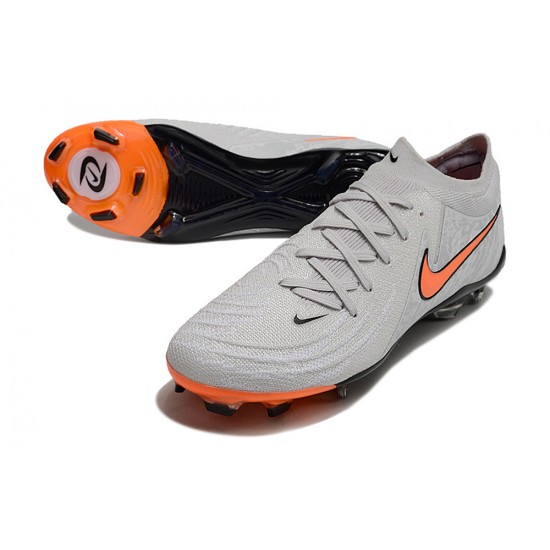 Nike Phantom Luna Elite FG Grey Orange Mens Soccer Cleats