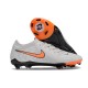 Nike Phantom Luna Elite FG Grey Orange Mens Soccer Cleats 