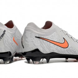 Nike Phantom Luna Elite FG Grey Orange Mens Soccer Cleats 