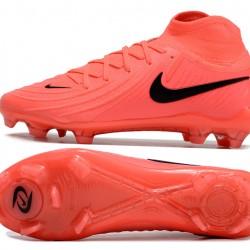 Nike Phantom Luna Elite FG High top Red Black Soccer Cleats 