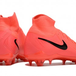 Nike Phantom Luna Elite FG High top Red Black Soccer Cleats 