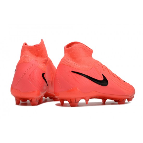 Sale Nike Phantom Luna Elite FG High top Red Black Soccer Cleats Soccer Cleats