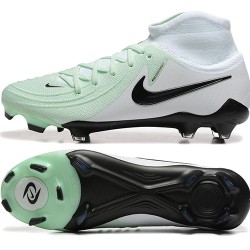 Nike Phantom Luna Elite FG High top White Black Mens Soccer Cleats 