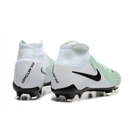 Sale Nike Phantom Luna Elite FG High top White Black Mens Soccer Cleats Soccer Cleats