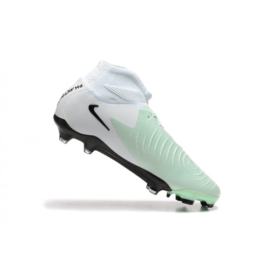 Sale Nike Phantom Luna Elite FG High top White Black Mens Soccer Cleats Soccer Cleats