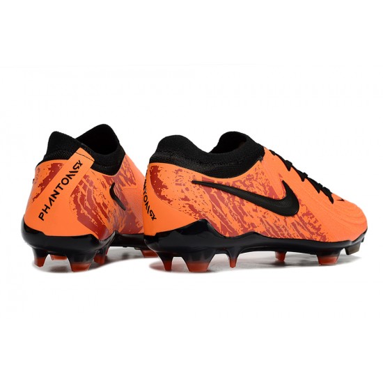 Sale Nike Phantom Luna Elite FG Orange Black Mens Soccer Cleats Soccer Cleats