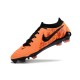 Sale Nike Phantom Luna Elite FG Orange Black Mens Soccer Cleats Soccer Cleats