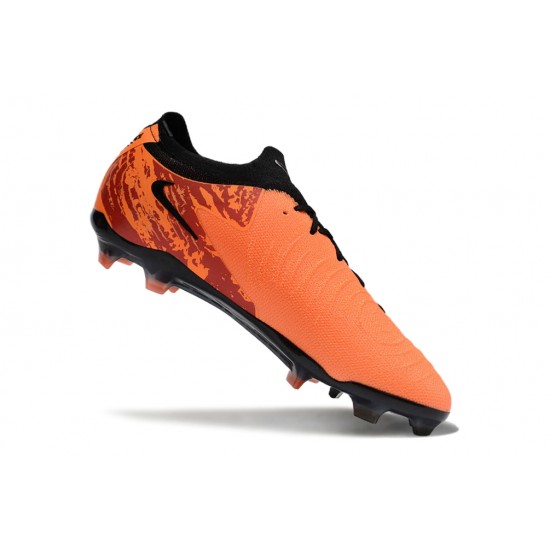 Sale Nike Phantom Luna Elite FG Orange Black Mens Soccer Cleats Soccer Cleats