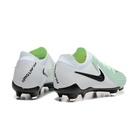 Sale Nike Phantom Luna Elite FG White Black Mens Soccer Cleats Soccer Cleats