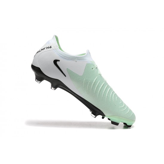 Sale Nike Phantom Luna Elite FG White Black Mens Soccer Cleats Soccer Cleats