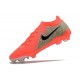 Unisex Nike Phantom Luna Elite FG Red Black Soccer Cleats