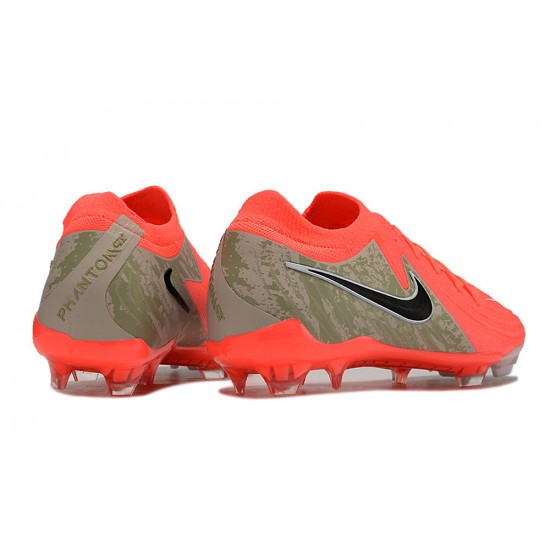 Unisex Nike Phantom Luna Elite FG Red Black Soccer Cleats