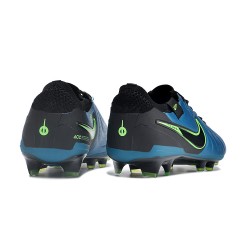 Nike Tiempo Legend 10 Elite FG Blue Black Mens Soccer Cleats 