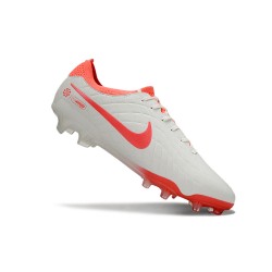 Nike Tiempo Legend 10 Elite FG White Pink Mens Soccer Cleats 