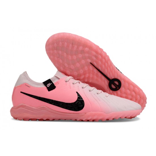 Nike Tiempo Legend 10 Elite TF Pink White Mens Soccer Cleats 