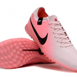 Nike Tiempo Legend 10 Elite TF Pink White Mens Soccer Cleats 