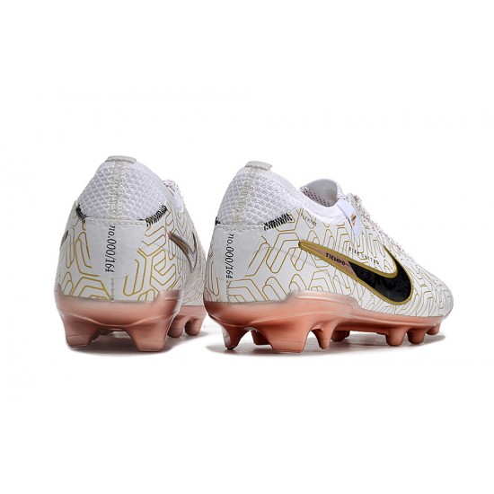 Sale Unisex Nike Tiempo Legend 10 Elite FG Gold White Soccer Cleats Soccer Cleats