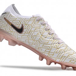 Unisex Nike Tiempo Legend 10 Elite FG Gold White Soccer Cleats 