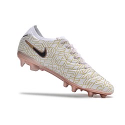 Unisex Nike Tiempo Legend 10 Elite FG Gold White Soccer Cleats 