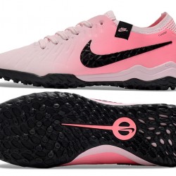 Unisex Nike Tiempo Legend 10 Elite TF Pink Black Soccer Cleats 