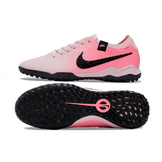 Unisex Nike Tiempo Legend 10 Elite TF Pink Black Soccer Cleats