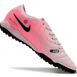 Unisex Nike Tiempo Legend 10 Elite TF Pink Black Soccer Cleats 