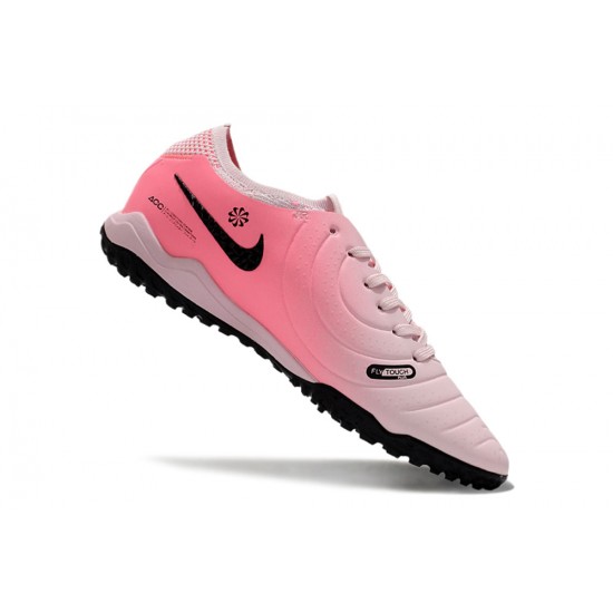 Unisex Nike Tiempo Legend 10 Elite TF Pink Black Soccer Cleats