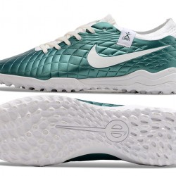 Unisex Nike Tiempo Legend 10 Elite TF Teal White Soccer Cleats 