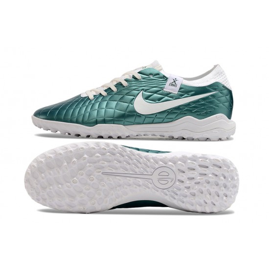 Unisex Nike Tiempo Legend 10 Elite TF Teal White Soccer Cleats