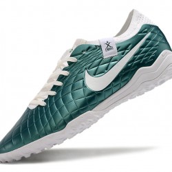 Unisex Nike Tiempo Legend 10 Elite TF Teal White Soccer Cleats 