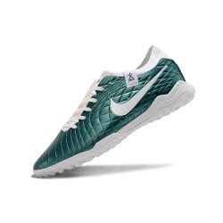 Unisex Nike Tiempo Legend 10 Elite TF Teal White Soccer Cleats 