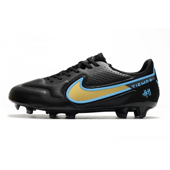 Nike Tiempo Legend 9 Elite FG Soccer Cleats White Black