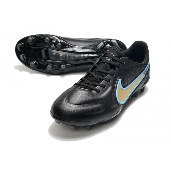 Nike Tiempo Legend 9 Elite FG Soccer Cleats White Black