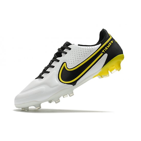 Nike Tiempo Legend 9 Elite FG Soccer Cleats White Gold