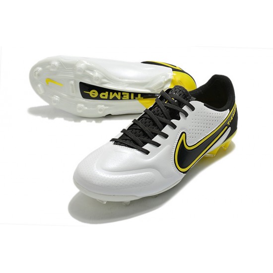 Nike Tiempo Legend 9 Elite FG Soccer Cleats White Gold