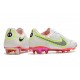 Nike Tiempo Legend 9 Elite FG Soccer Cleats White Gray