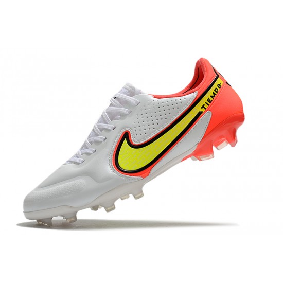 Nike Tiempo Legend 9 Elite FG Soccer Cleats White Orange